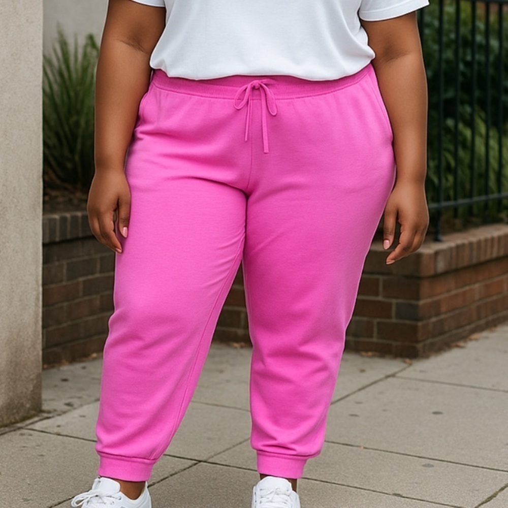Ugg Erika Relaxed Jogger Womens Large Hot Pink recycled cotton, pockets